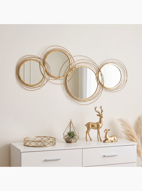 Lot de 4 miroirs ronds muraux - Kiabi