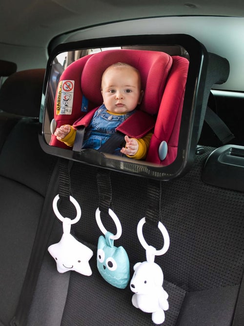 Lot de 4 Miroirs voiture pour bébé 2 en 1 - Monsieur Bébé - Kiabi