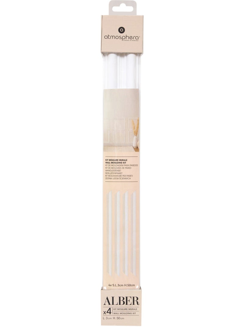 Lot de 4 moulures 50cm ALBER Blanc - Kiabi