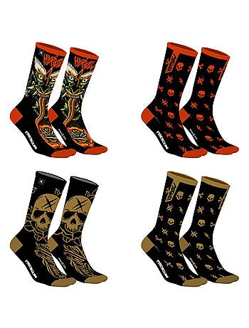 Lot de 4 paires chaussettes Homme Hyraw Freegun