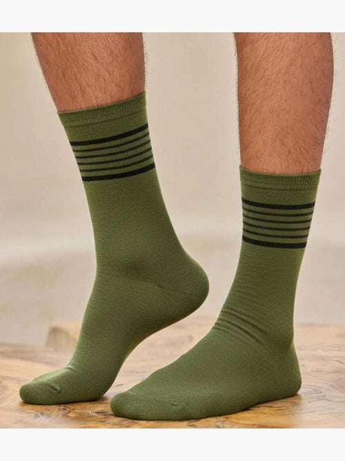 Lot de 4 paires de chausettes rayées   - atlas for men - Kiabi