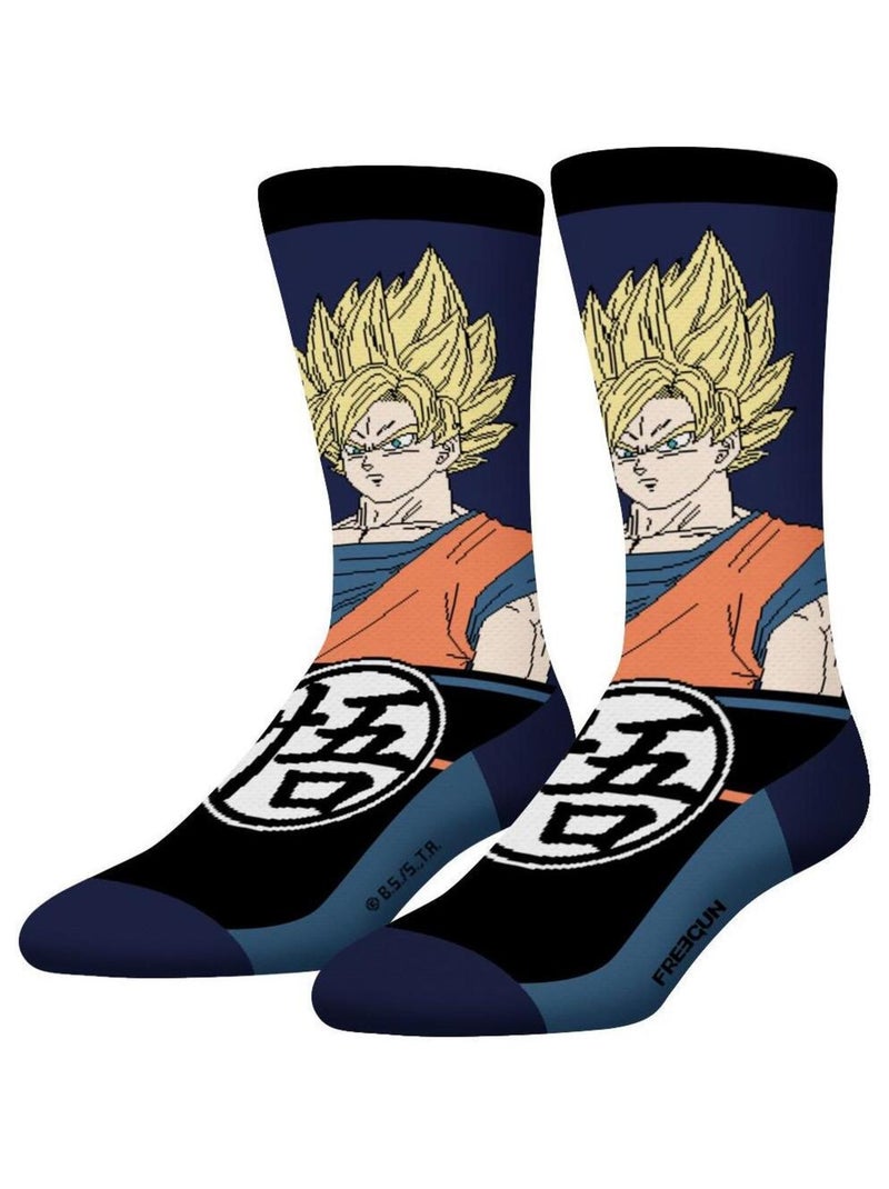 Lot de 4 paires de chaussette homme Dragon Ball Z Freegun Noir - Kiabi
