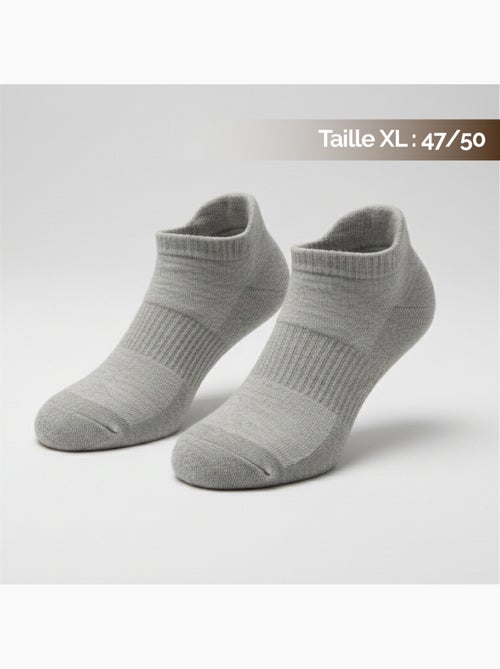 Lot de 4 paires de chaussettes antidérapantes, maison, sport, yoga, pilates - Vivezen - Kiabi