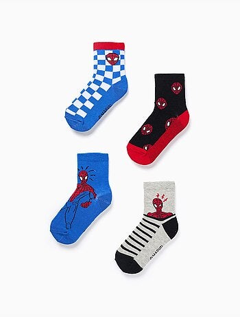 Lot de 4 paires de chaussettes avec imprimés Spider-Man