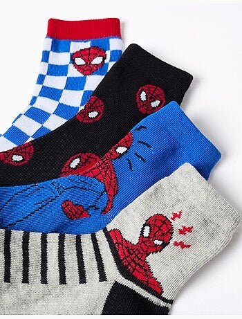 Lot de 4 paires de chaussettes avec imprimés Spider-Man