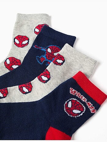 Lot de 4 paires de chaussettes avec spider-man