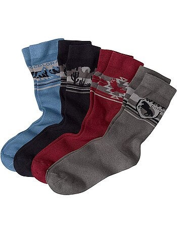Lot de 4 paires de chaussettes colorado - atlas for men
