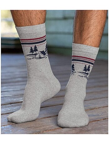 Lot de 4 Paires de Chaussettes Jacquard - ATLAS FOR MEN