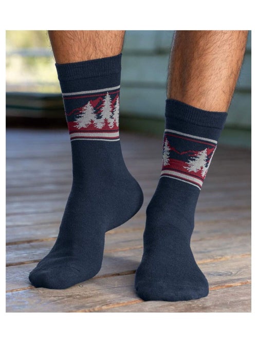 Lot de 4 Paires de Chaussettes Colorado  - ATLAS FOR MEN - Kiabi