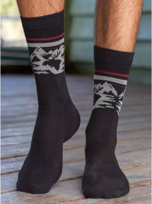 Lot de 4 Paires de Chaussettes Colorado  - ATLAS FOR MEN - Kiabi