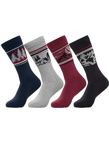 Lot de 4 paires de chaussettes fantaisie - atlas for men