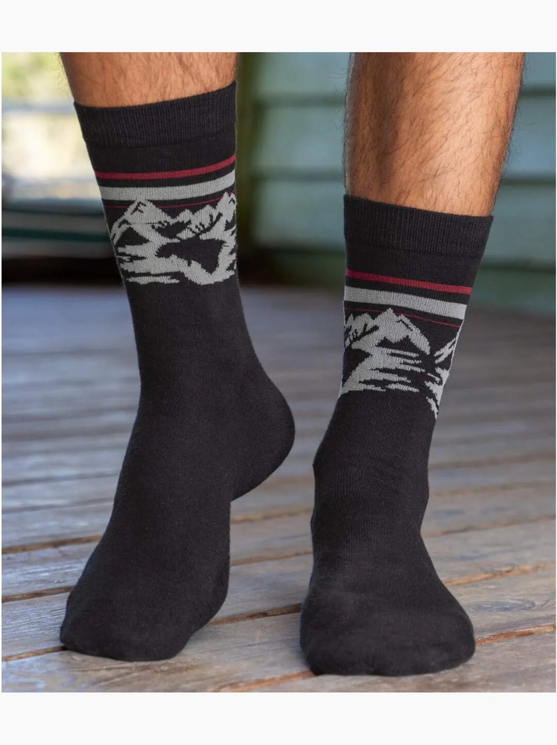 Lot de 4 paires de chaussettes colorado  - atlas for men Gris Bordeaux Noir - Kiabi