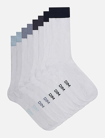 Lot de 4 paires de chaussettes coton peigné EcoDim