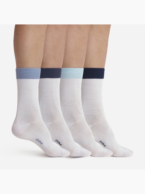 Lot de 4 paires de chaussettes coton peigné EcoDim - Kiabi