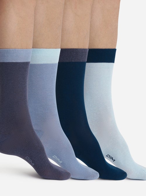 Lot de 4 paires de chaussettes coton peigné EcoDim - Kiabi