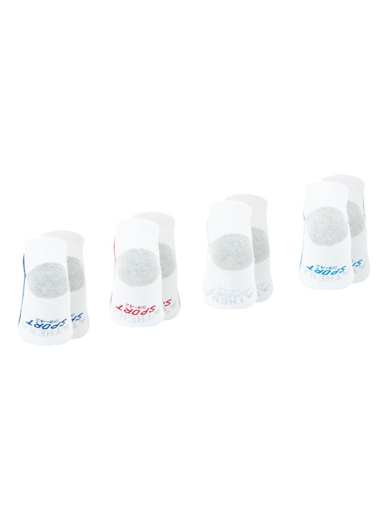Lot de 4 paires de chaussettes de sport courtes Athena Blanc - Kiabi