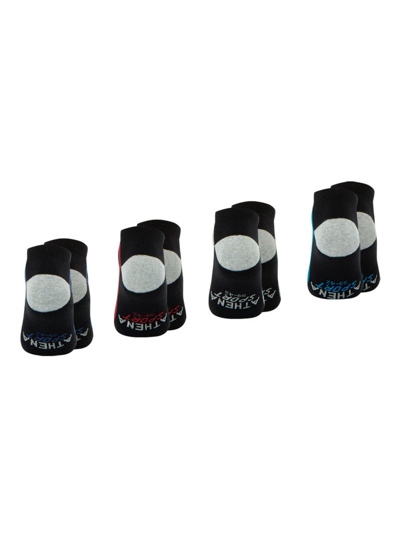 Lot de 4 paires de chaussettes de sport courtes Athena Noir - Kiabi