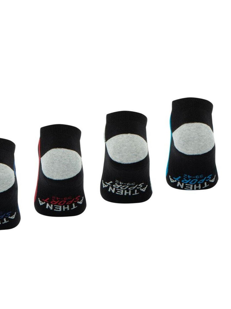 Lot de 4 paires de chaussettes de sport courtes Athena Noir - Kiabi