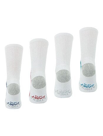 Lot de 4 paires de chaussettes de sport hautes Athena