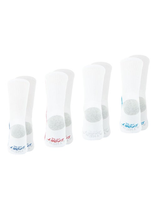 Lot de 4 paires de chaussettes de sport hautes Athena - Kiabi