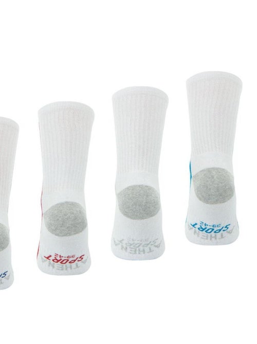 Lot de 4 paires de chaussettes de sport hautes Athena - Kiabi