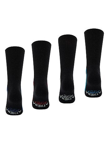Lot de 4 paires de chaussettes de sport hautes Athena