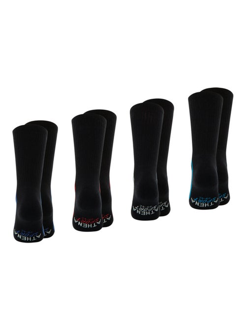 Lot de 4 paires de chaussettes de sport mi-hautes Athena - Kiabi