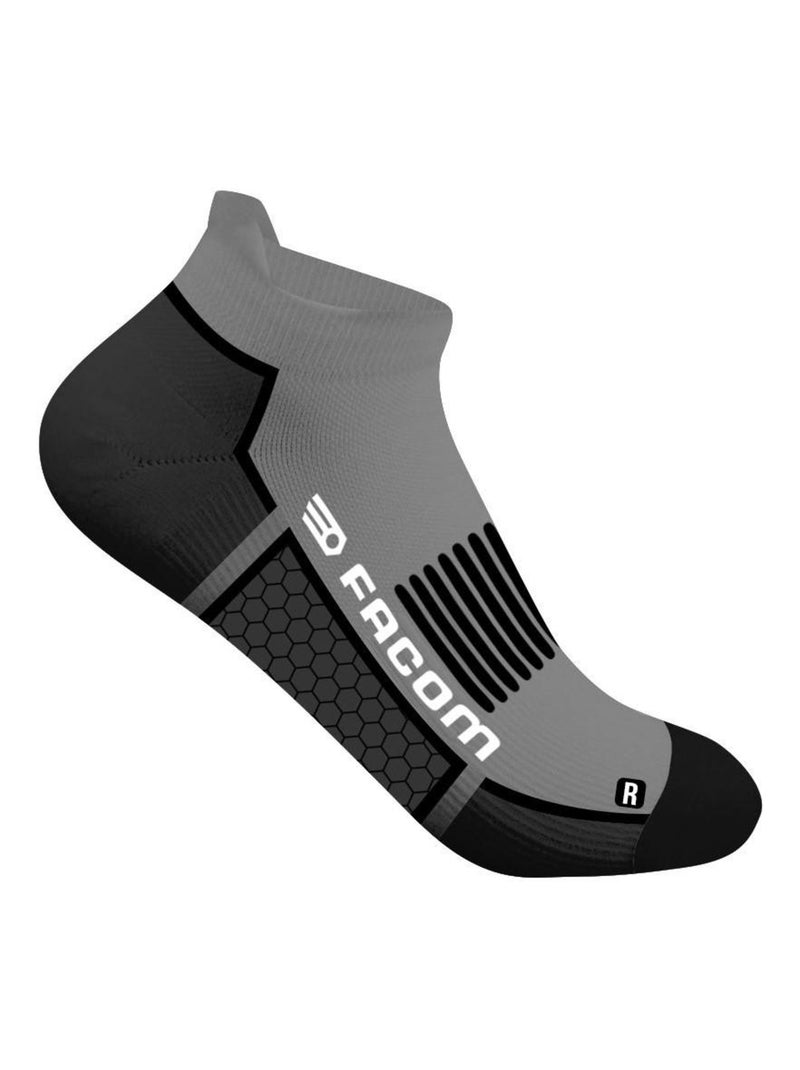 Lot de 4 paires de Chaussettes de travail courtes Hexa Facom Rouge - Kiabi