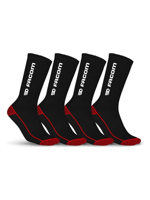 Lot de 4 paires de Chaussettes de travail Crew Saf Facom - Kiabi