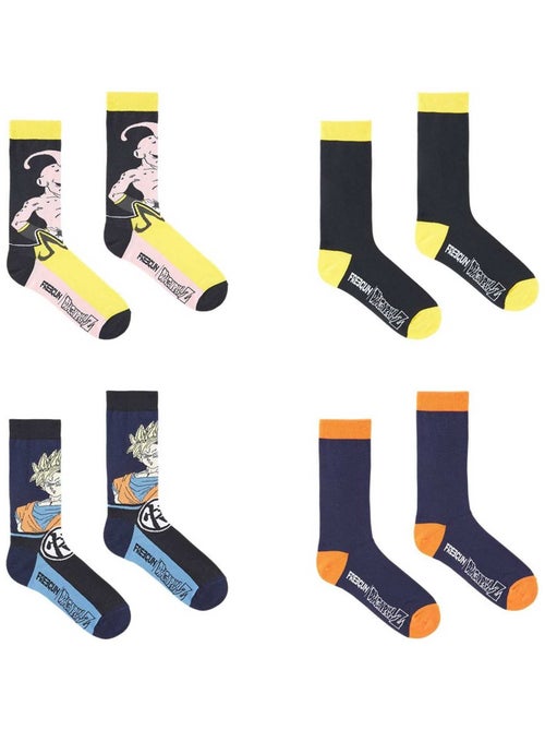 Lot de 4 paires de chaussettes Dragon Ball Z Garçon Freegun - Kiabi Lot de 4 paires de chaussettes Dragon Ball Z Garçon Freegun - Kiabi