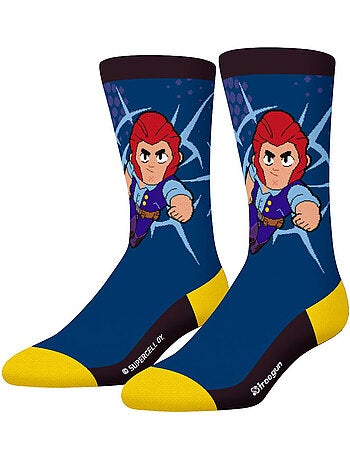 Lot de 4 paires de chaussettes enfant Brawl Stars Freegun