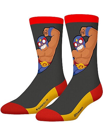 Lot de 4 paires de chaussettes enfant Brawl Stars Freegun
