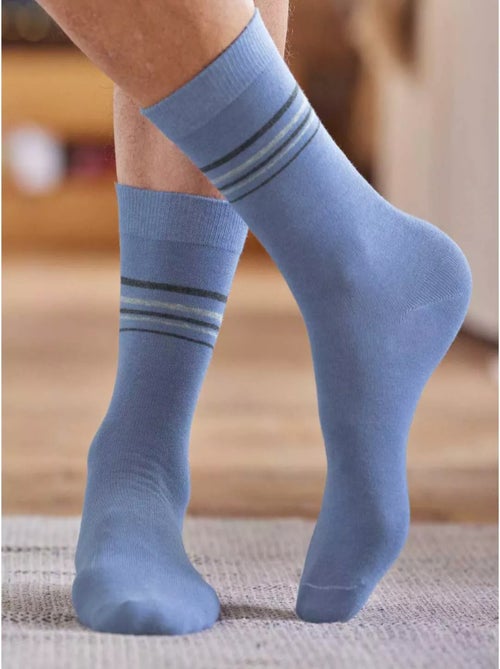Lot de 4 Paires de Chaussettes Fantaisie  - ATLAS FOR MEN - Kiabi