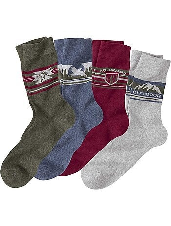 Lot de 4 paires de chaussettes fantaisie - atlas for men