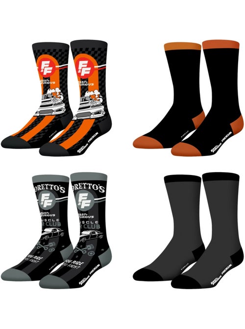 Lot de 4 paires de chaussettes Fast and Furious Freegun - Kiabi