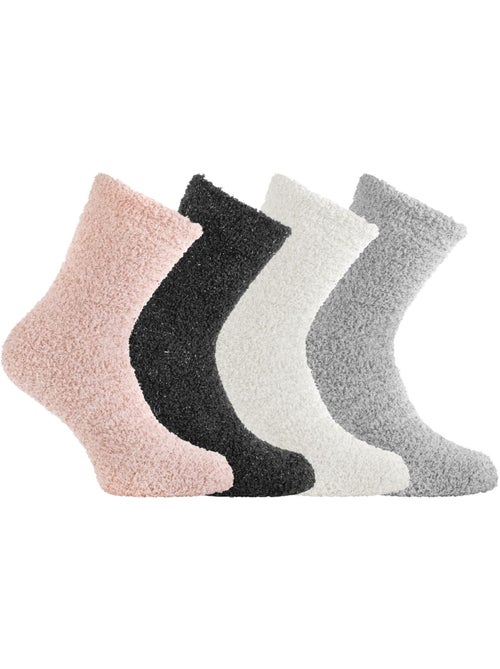 Lot de 4 paires de chaussettes femme en maille chenille lurex angela pierre cardin - Kiabi Lot de 4 paires de chaussettes femme en maille chenille lurex angela pierre cardin - Kiabi