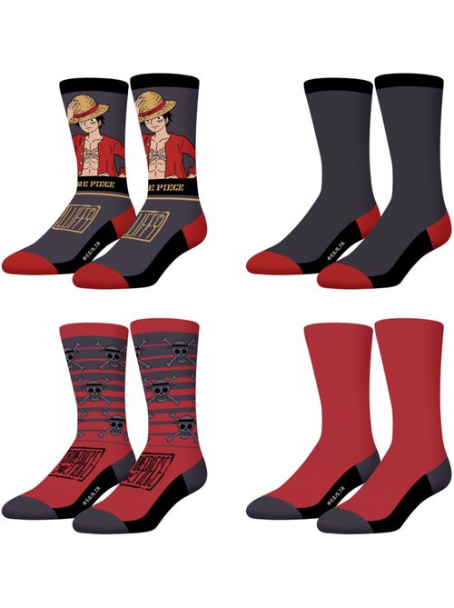 Lot de 4 paires de chaussettes garçon One Piece Freegun - Kiabi