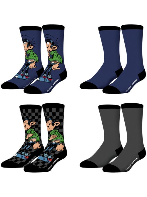 Lot de 4 paires de chaussettes Gaston Lagaffe Freegun - Kiabi