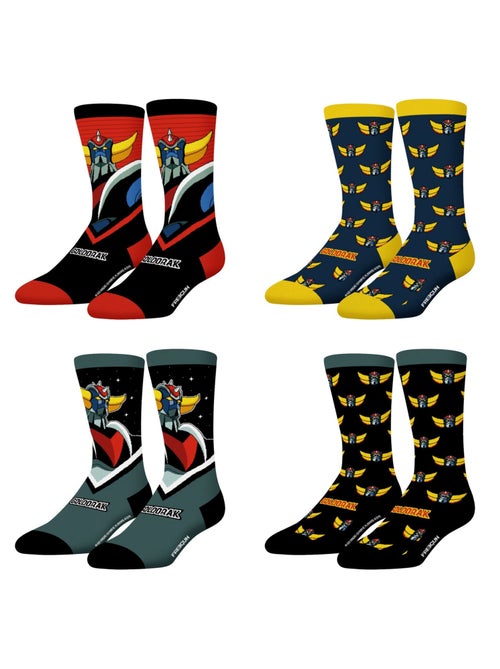Lot de 4 paires de chaussettes Goldorak Freegun - Kiabi