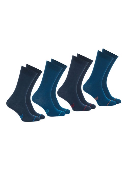 Lot de 4 paires de chaussettes hautes crew Ecopack Athena - Kiabi