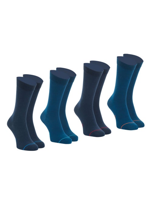 Lot de 4 paires de chaussettes hautes crew Ecopack Athena - Kiabi
