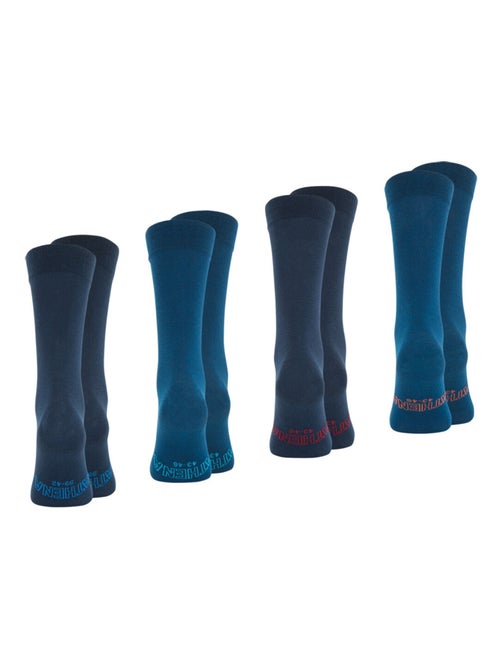 Lot de 4 paires de chaussettes hautes crew Ecopack Athena - Kiabi
