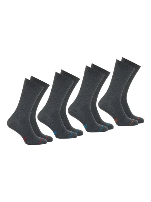 Lot de 4 paires de chaussettes hautes crew Ecopack Athena - Kiabi