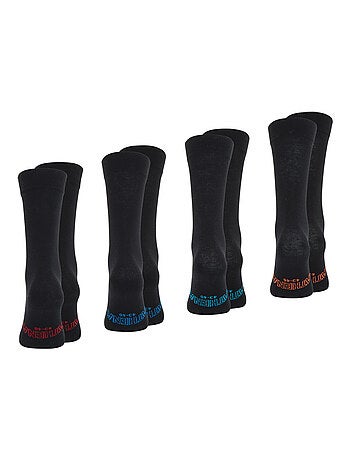 Lot de 4 paires de chaussettes hautes crew Ecopack Athena