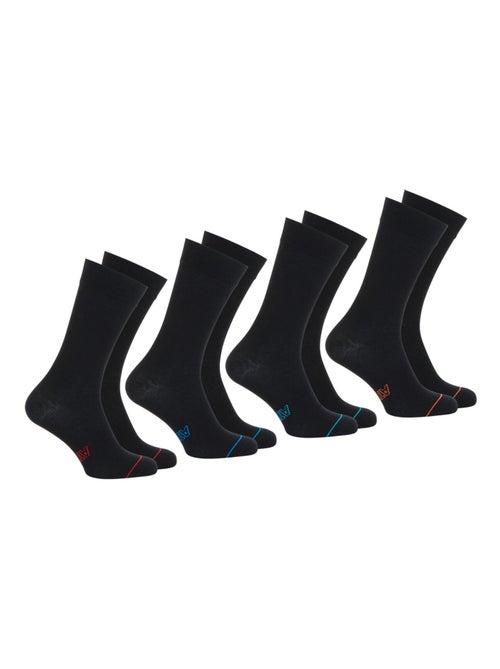 Lot de 4 paires de chaussettes hautes crew Ecopack Athena - Kiabi