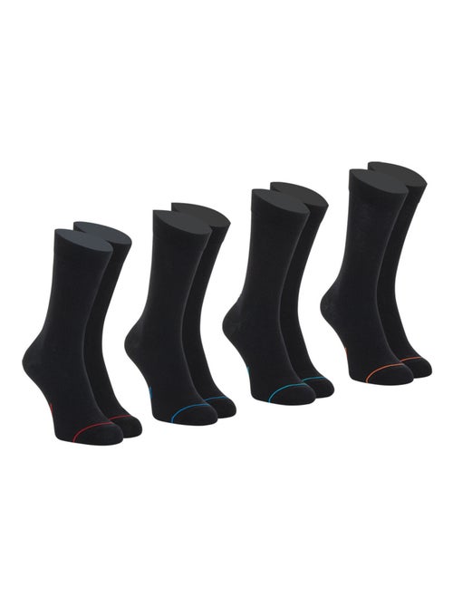 Lot de 4 paires de chaussettes hautes crew Ecopack Athena - Kiabi