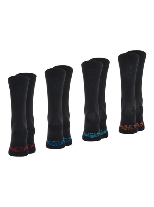 Lot de 4 paires de chaussettes hautes crew Ecopack Athena - Kiabi