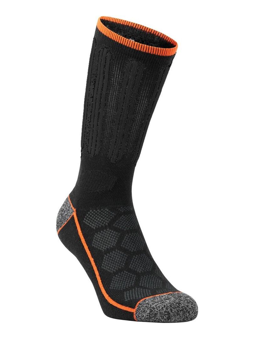 Lot 4 Paires Chaussettes Randonnée Coolmax Courtes Homme Femme – Anti-Ampoules Rembourrées Éponge Respirantes