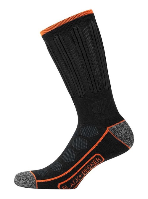 Lot de 4 Paires de Chaussettes hautes de travail Tool Black & Decker - Kiabi