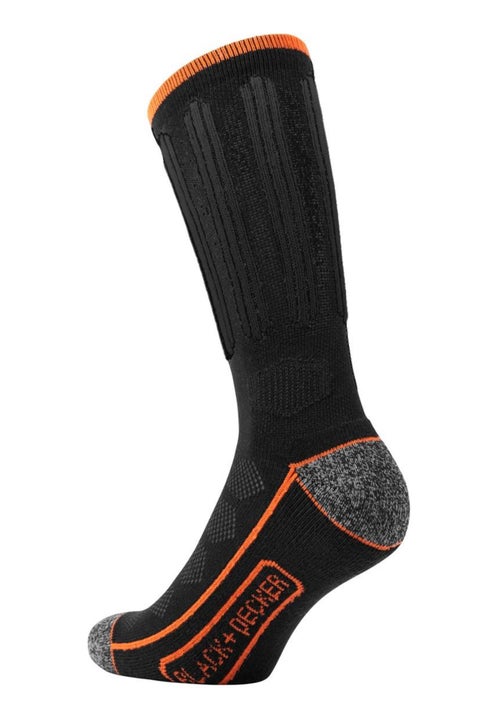 Lot de 4 Paires de Chaussettes hautes de travail Tool Black & Decker - Kiabi